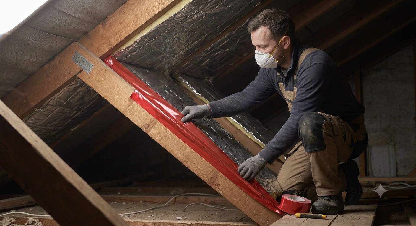 Sealing the vapour membrane
